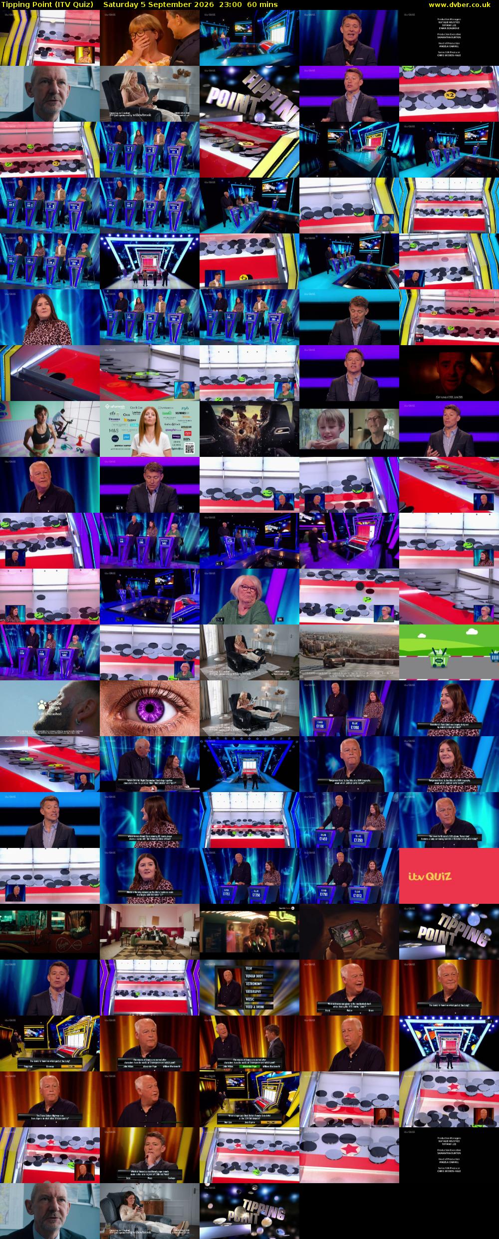 Tipping Point (ITV Quiz) Saturday 5 September 2026 23:00 - 00:00