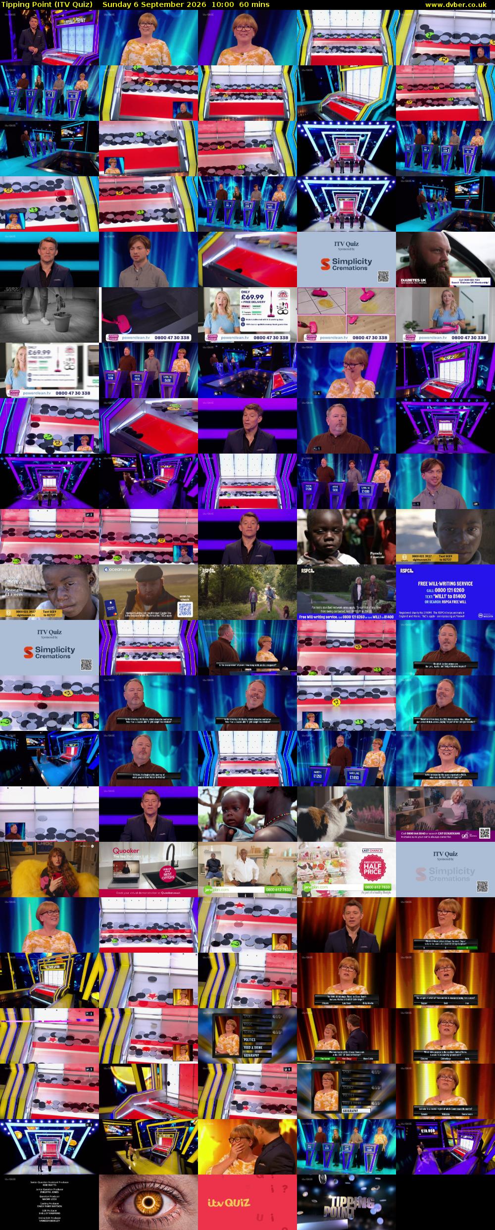 Tipping Point (ITV Quiz) Sunday 6 September 2026 10:00 - 11:00