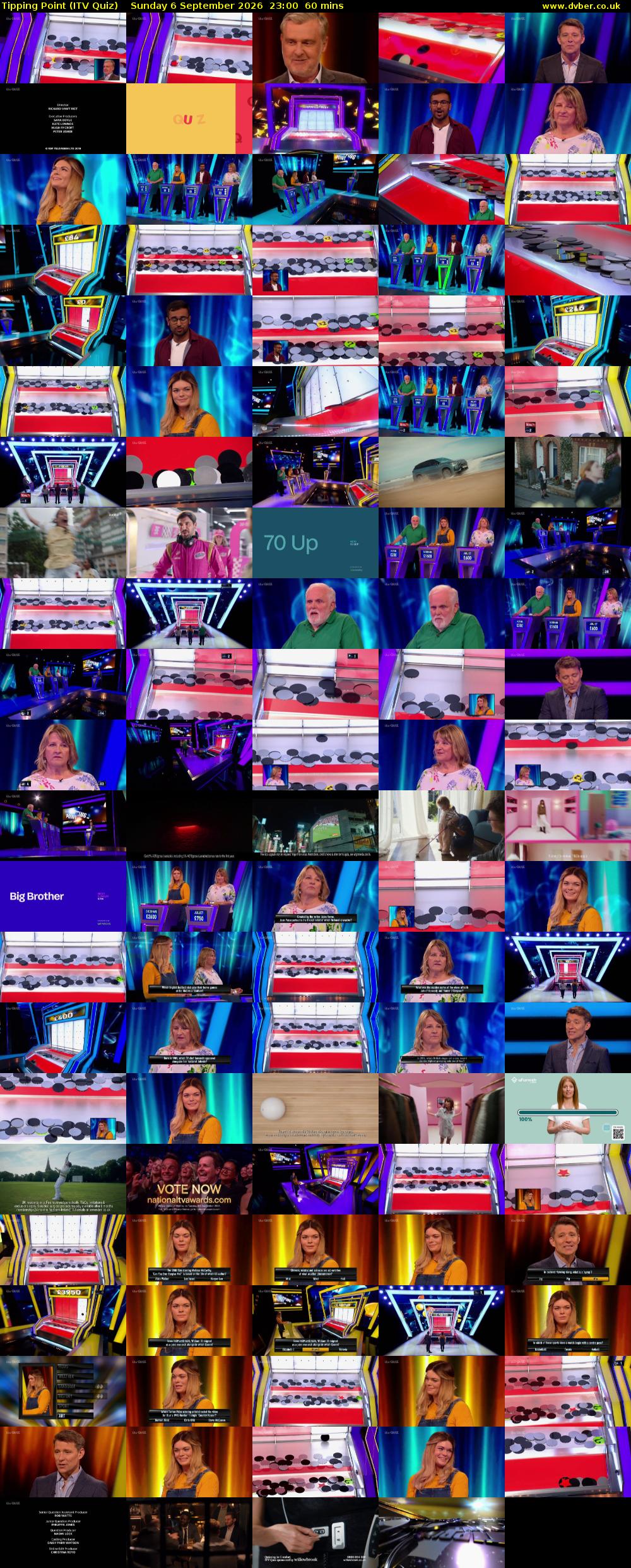 Tipping Point (ITV Quiz) Sunday 6 September 2026 23:00 - 00:00