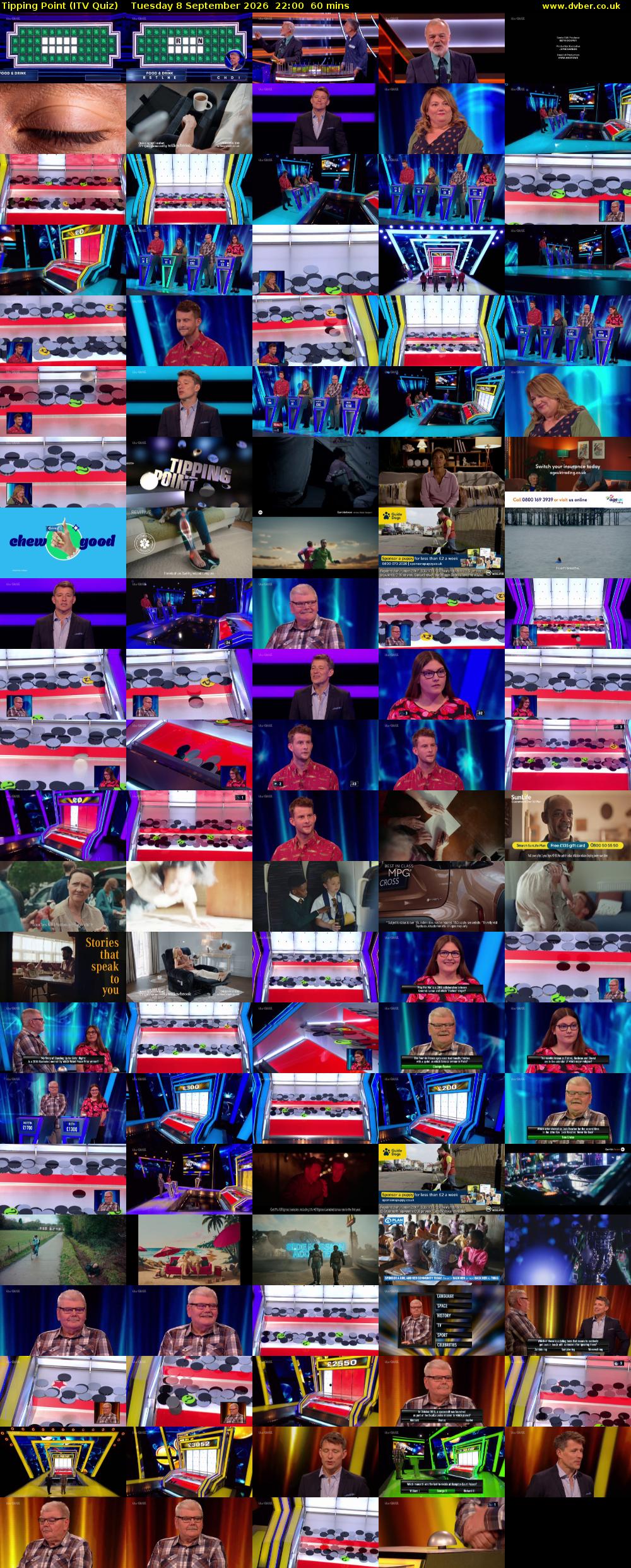 Tipping Point (ITV Quiz) Tuesday 8 September 2026 22:00 - 23:00