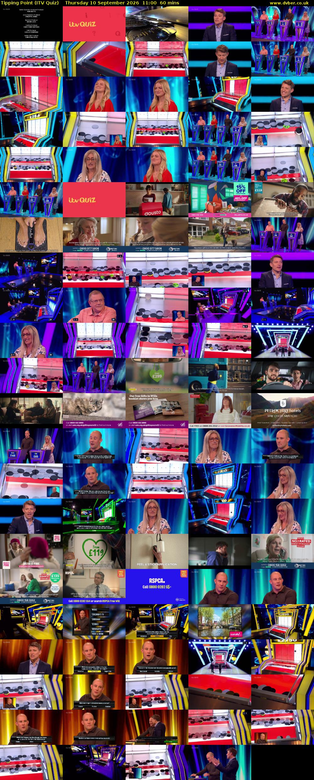 Tipping Point (ITV Quiz) Thursday 10 September 2026 11:00 - 12:00