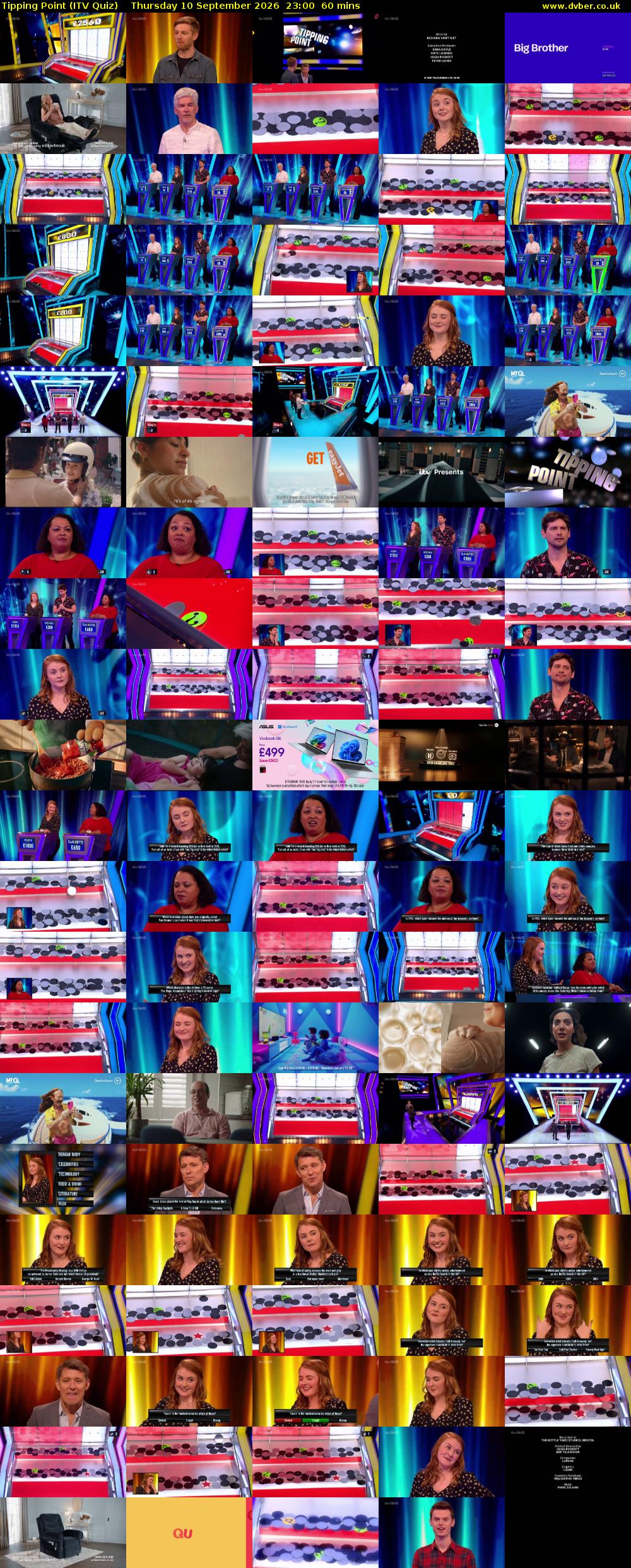 Tipping Point (ITV Quiz) Thursday 10 September 2026 23:00 - 00:00