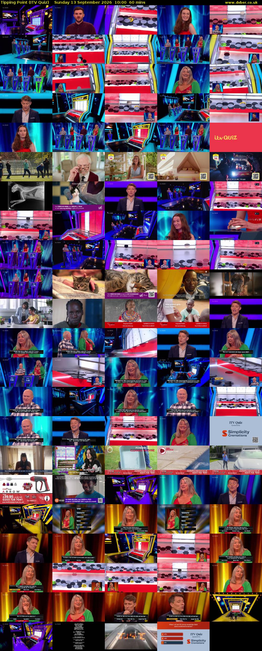 Tipping Point (ITV Quiz) Sunday 13 September 2026 10:00 - 11:00