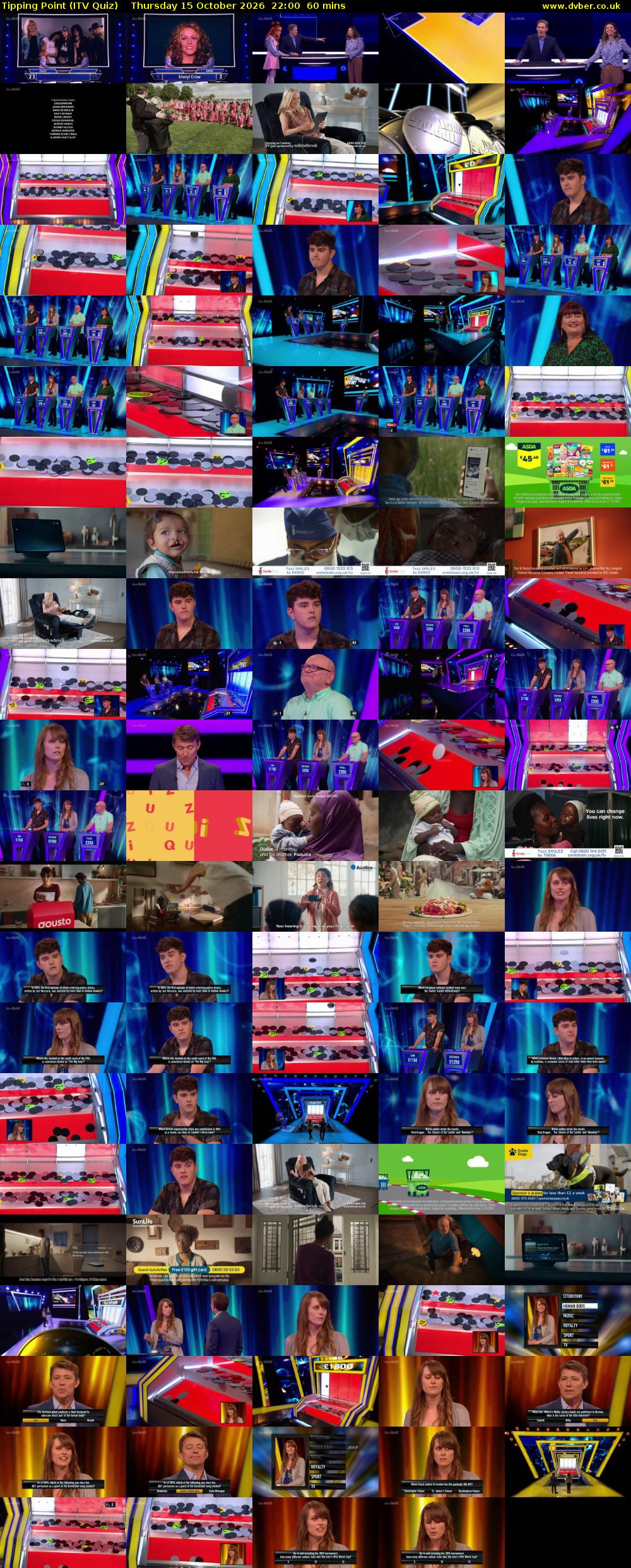 Tipping Point (ITV Quiz) Thursday 15 October 2026 22:00 - 23:00