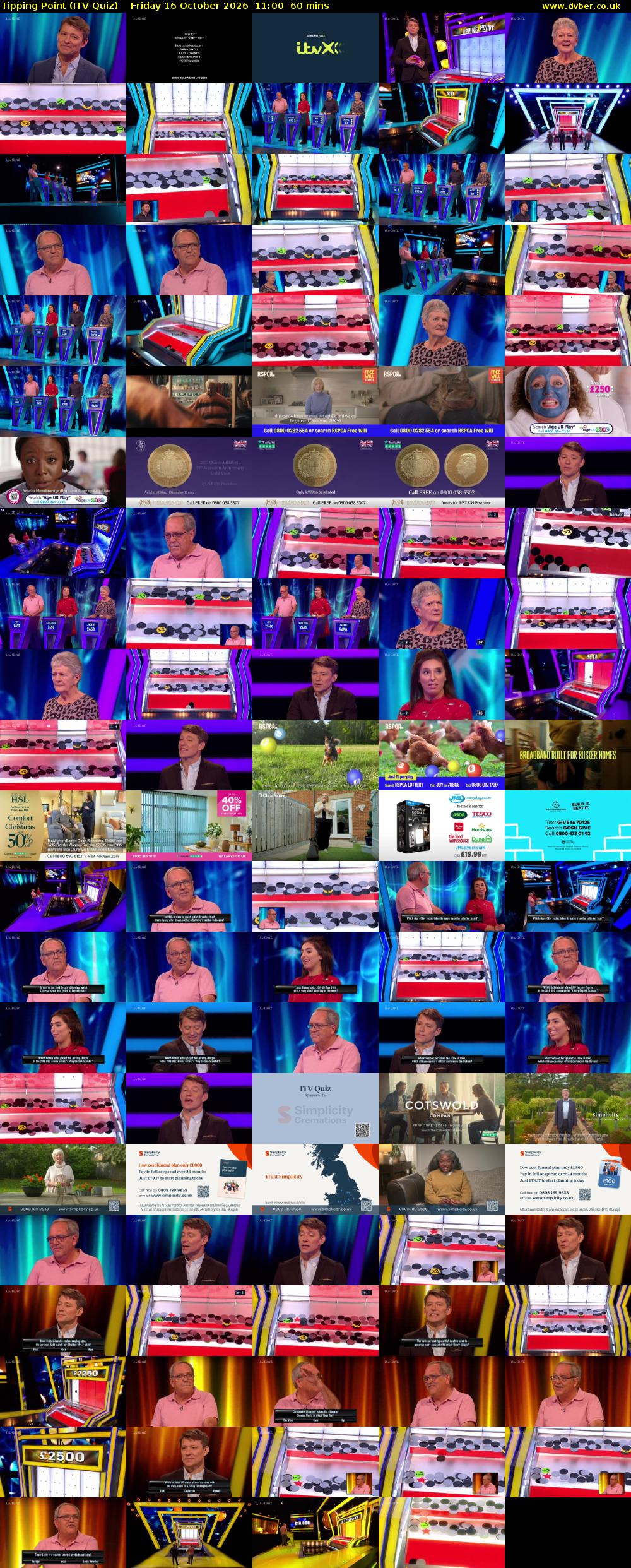 Tipping Point (ITV Quiz) Friday 16 October 2026 11:00 - 12:00