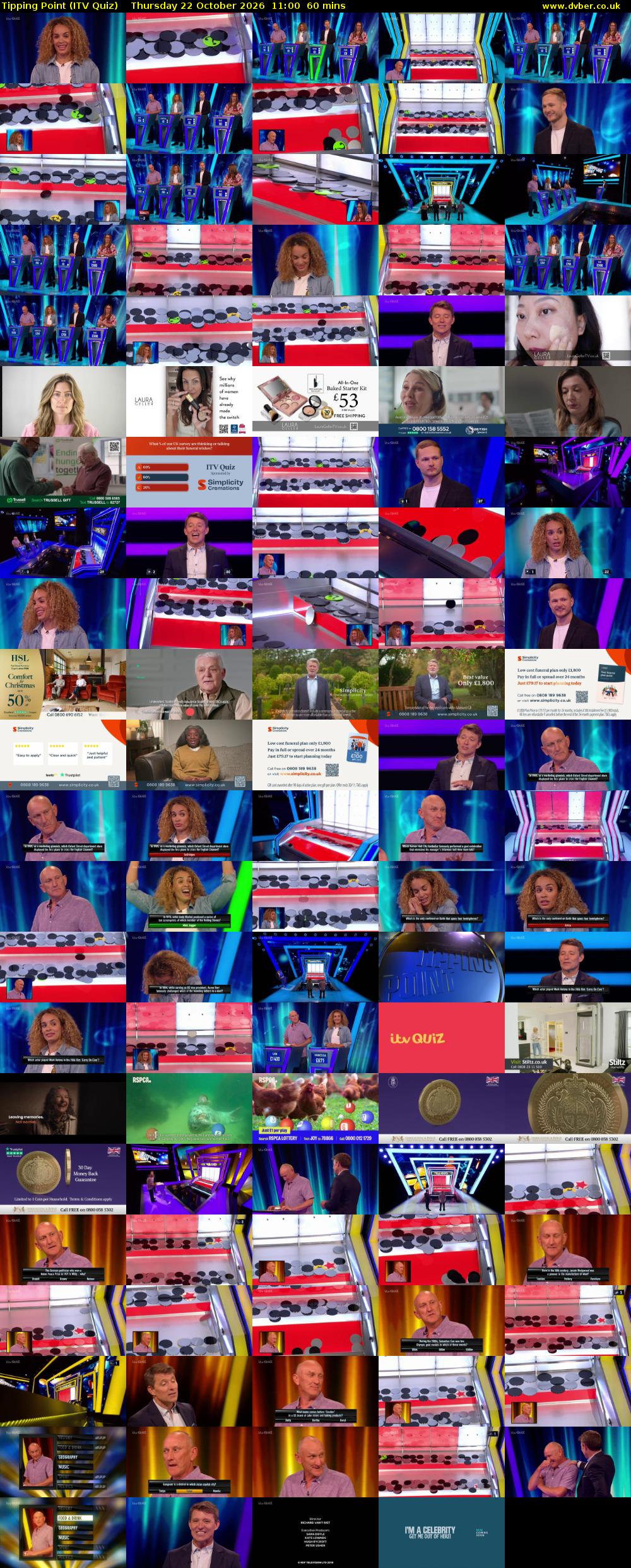Tipping Point (ITV Quiz) Thursday 22 October 2026 11:00 - 12:00