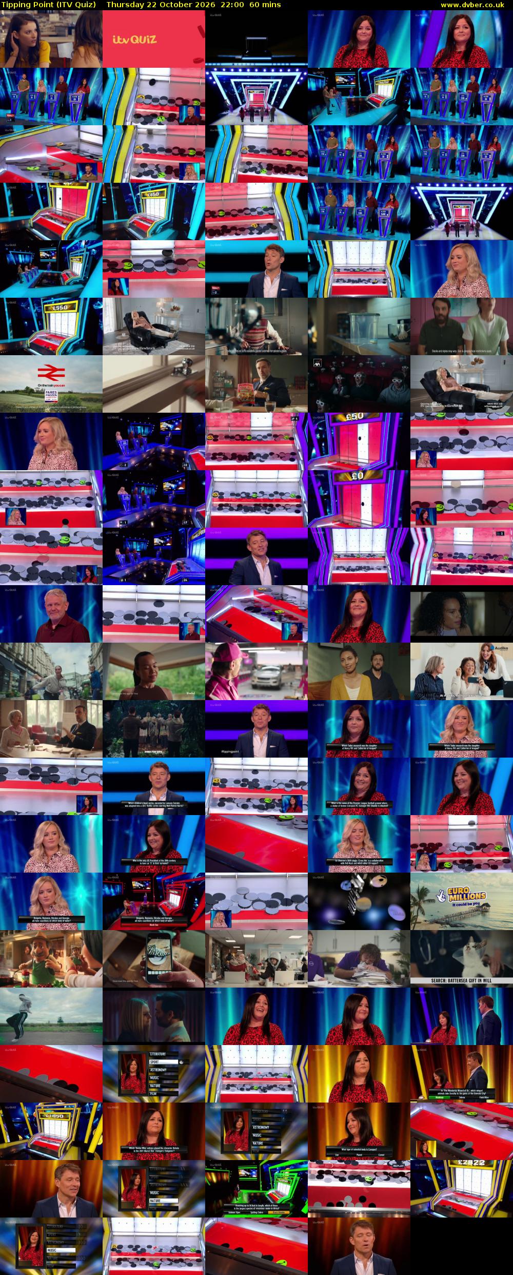 Tipping Point (ITV Quiz) Thursday 22 October 2026 22:00 - 23:00