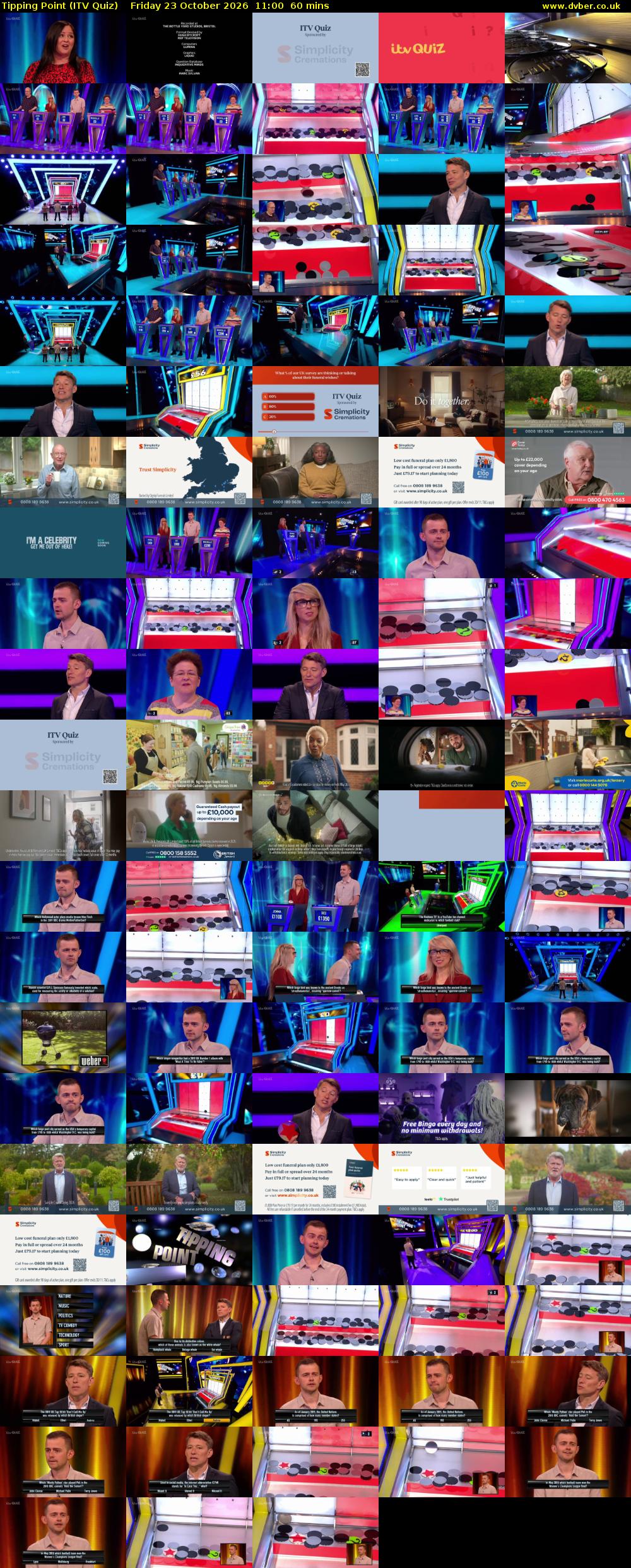 Tipping Point (ITV Quiz) Friday 23 October 2026 11:00 - 12:00