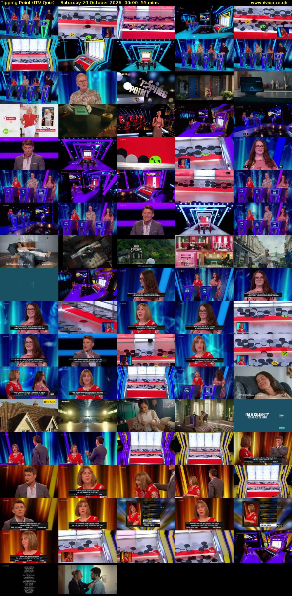 Tipping Point (ITV Quiz) Saturday 24 October 2026 00:00 - 00:55