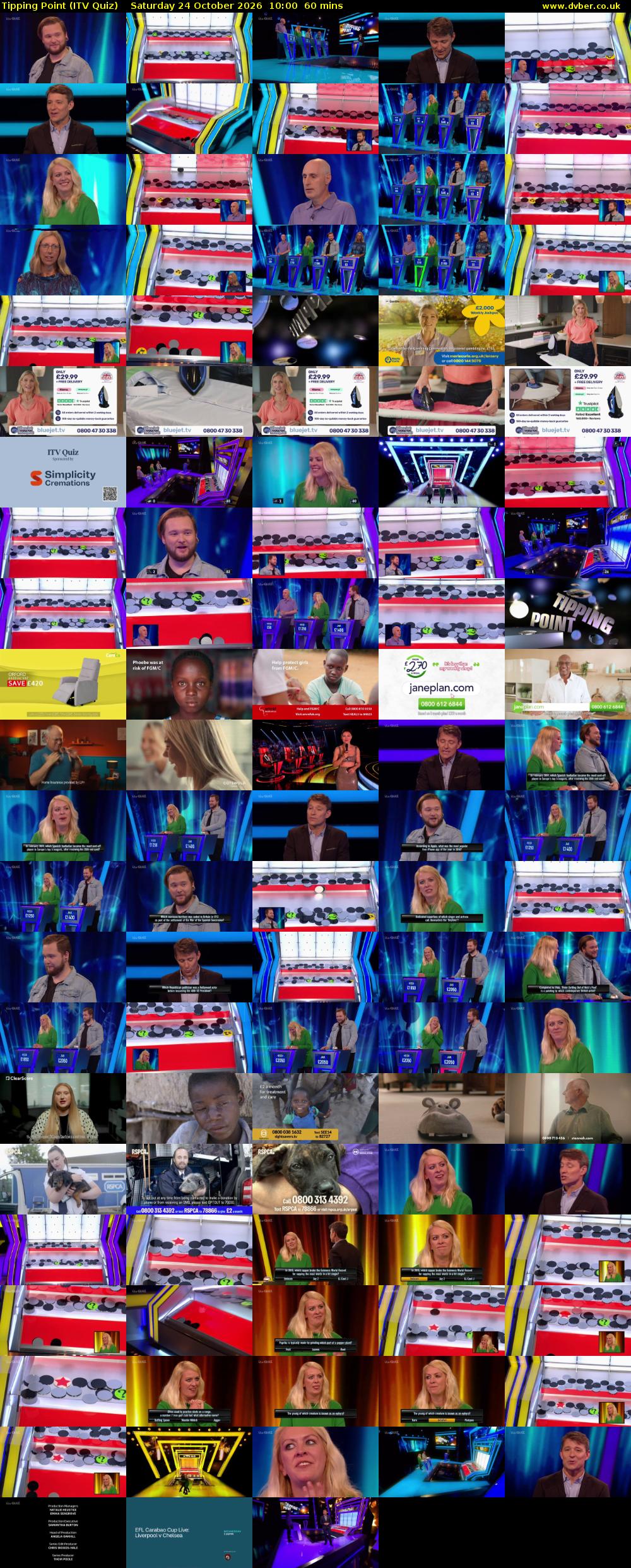 Tipping Point (ITV Quiz) Saturday 24 October 2026 10:00 - 11:00