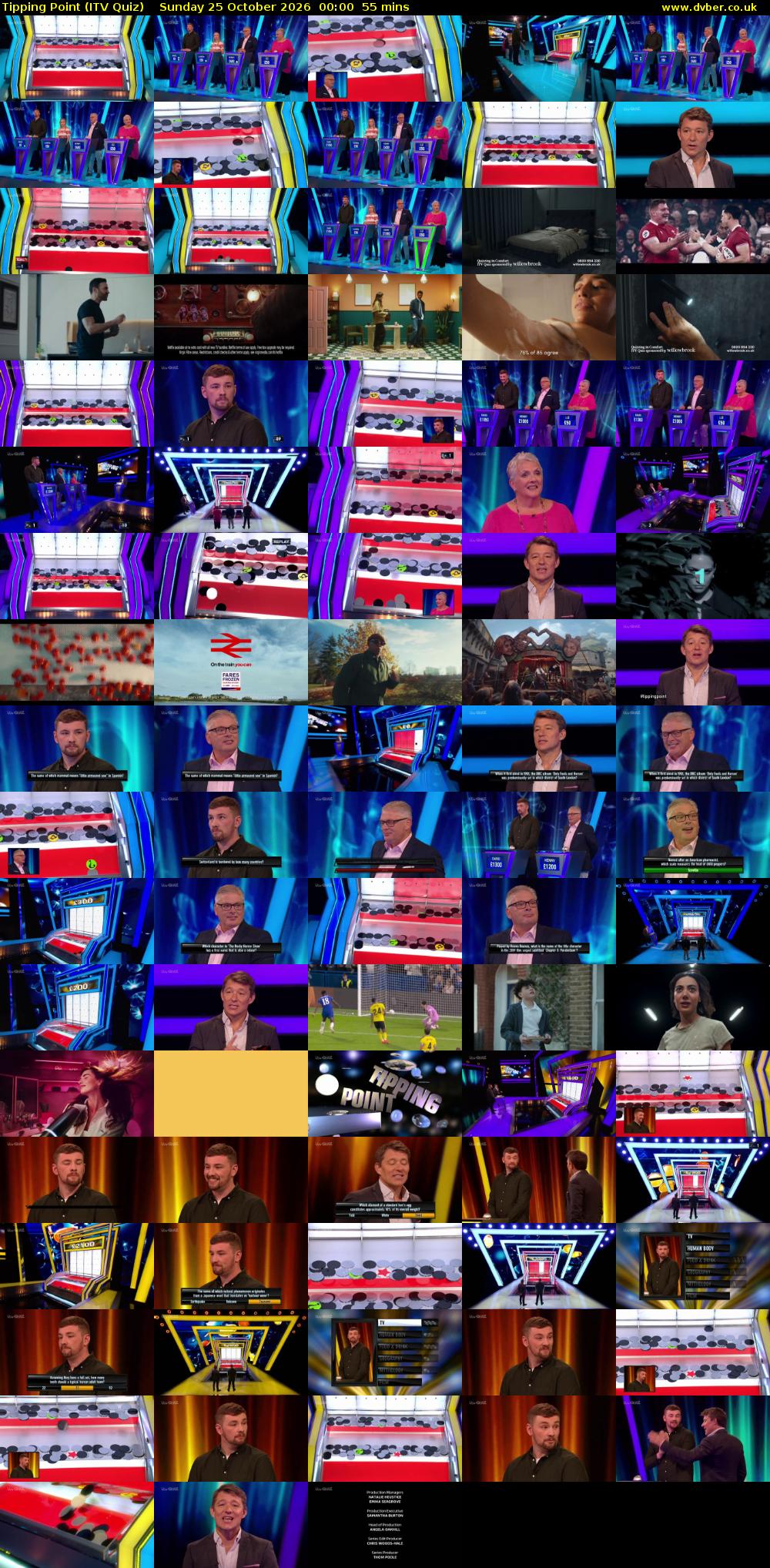 Tipping Point (ITV Quiz) Sunday 25 October 2026 00:00 - 00:55