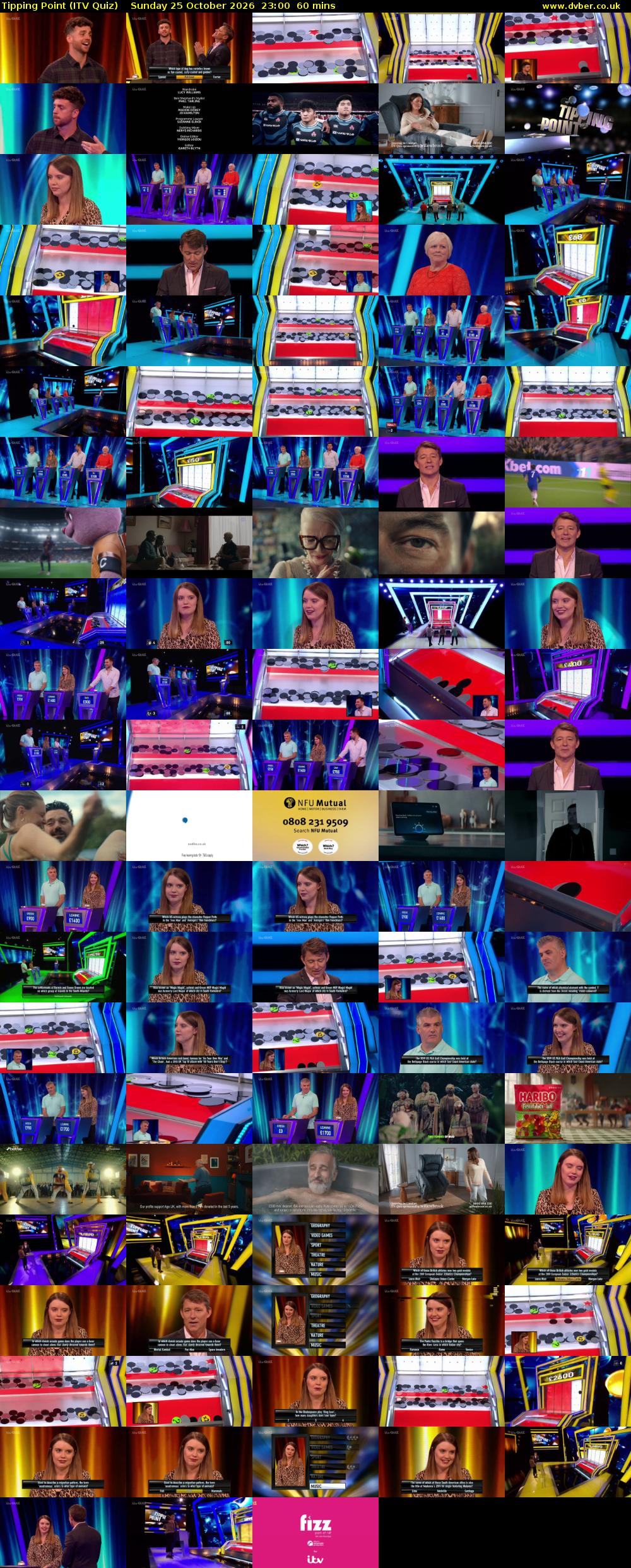 Tipping Point (ITV Quiz) Sunday 25 October 2026 23:00 - 00:00