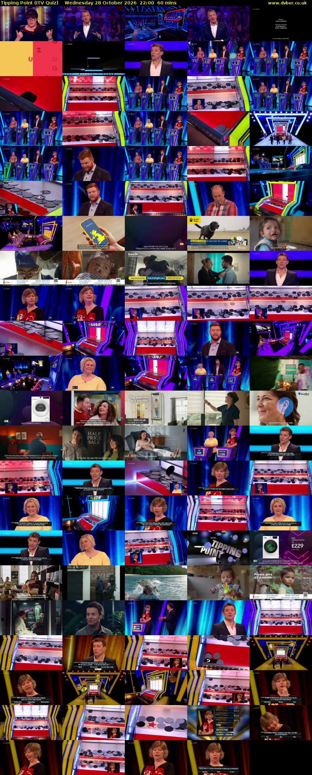 Tipping Point (ITV Quiz) Wednesday 28 October 2026 22:00 - 23:00