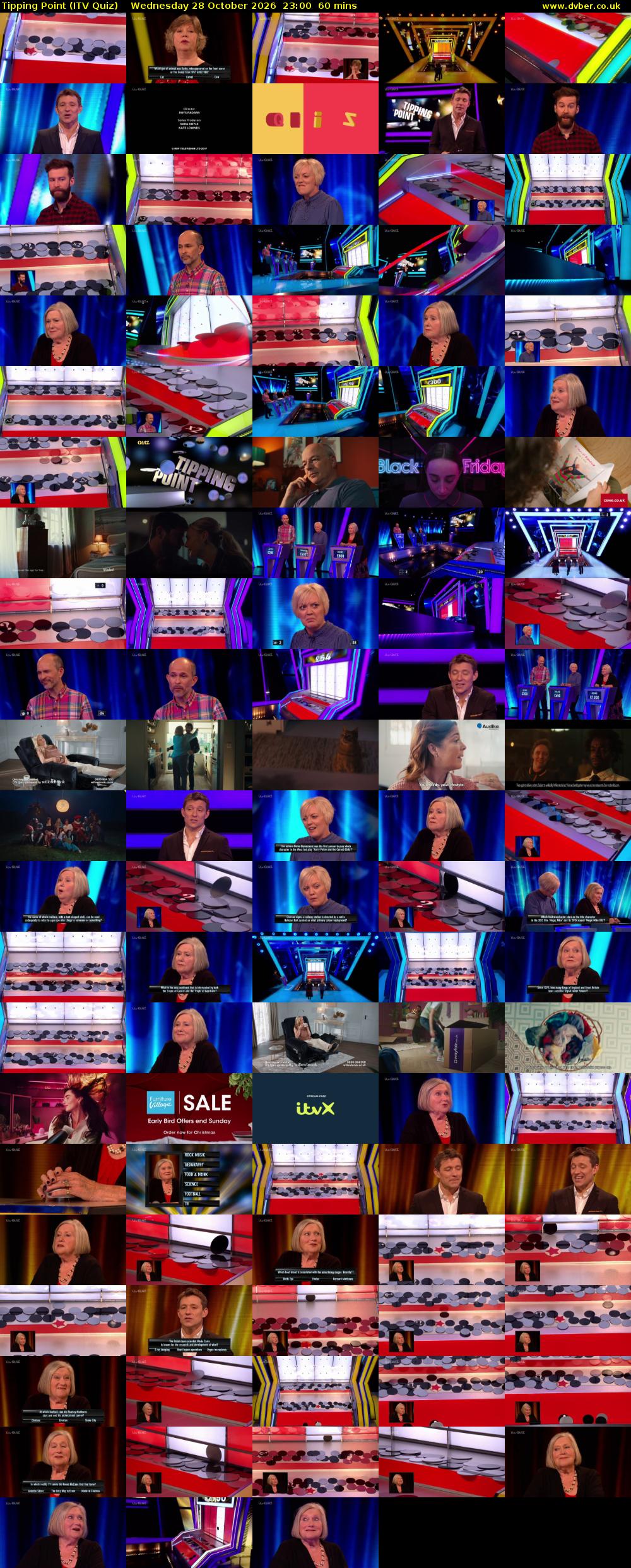 Tipping Point (ITV Quiz) Wednesday 28 October 2026 23:00 - 00:00