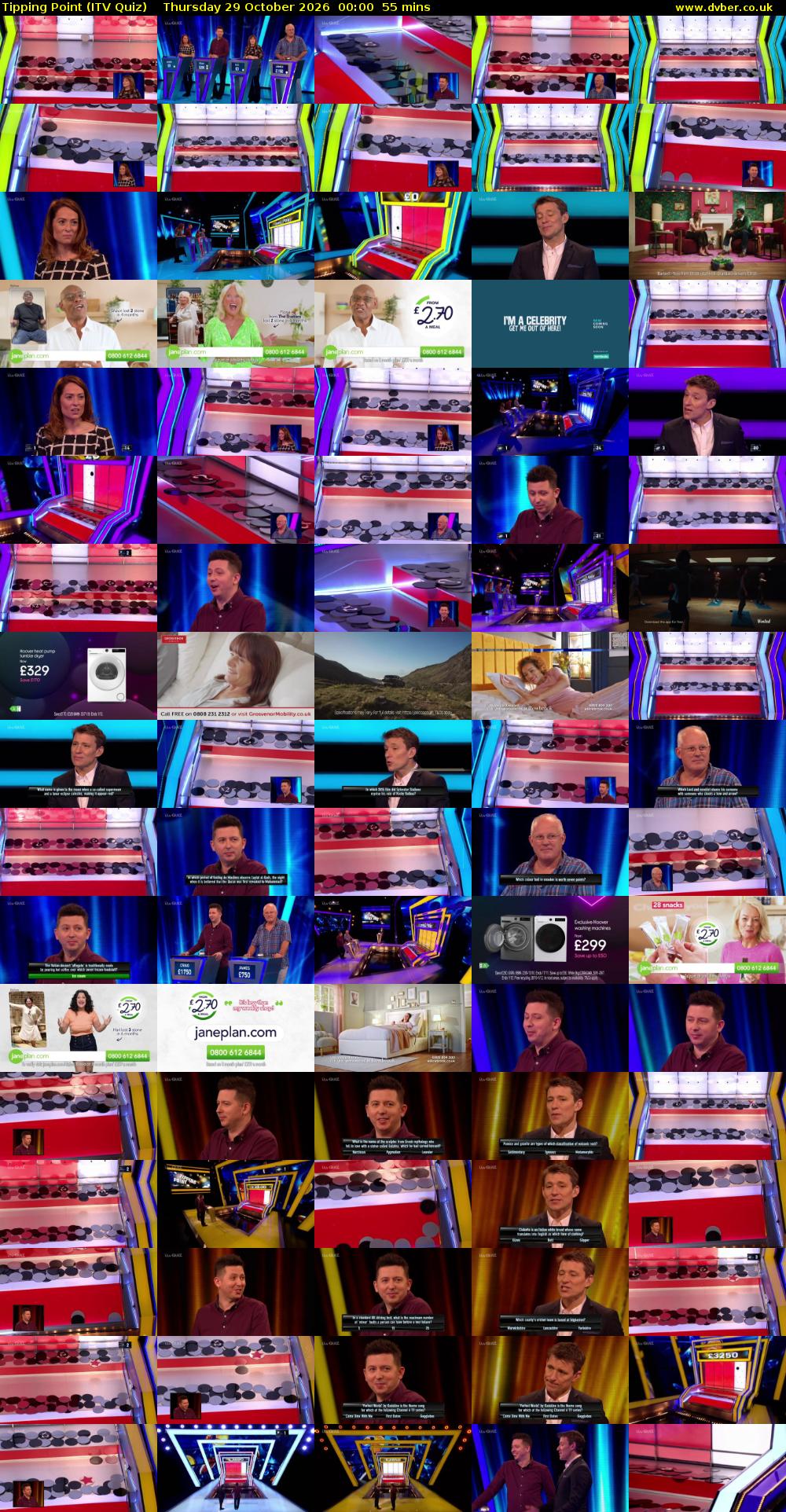 Tipping Point (ITV Quiz) Thursday 29 October 2026 00:00 - 00:55