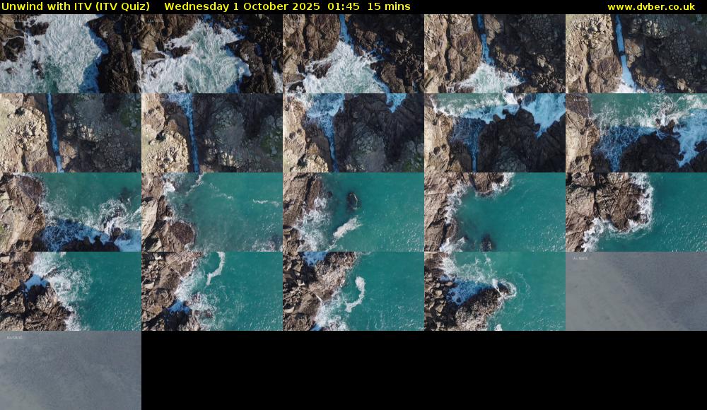 Unwind with ITV (ITV Quiz) Wednesday 1 October 2025 01:45 - 02:00