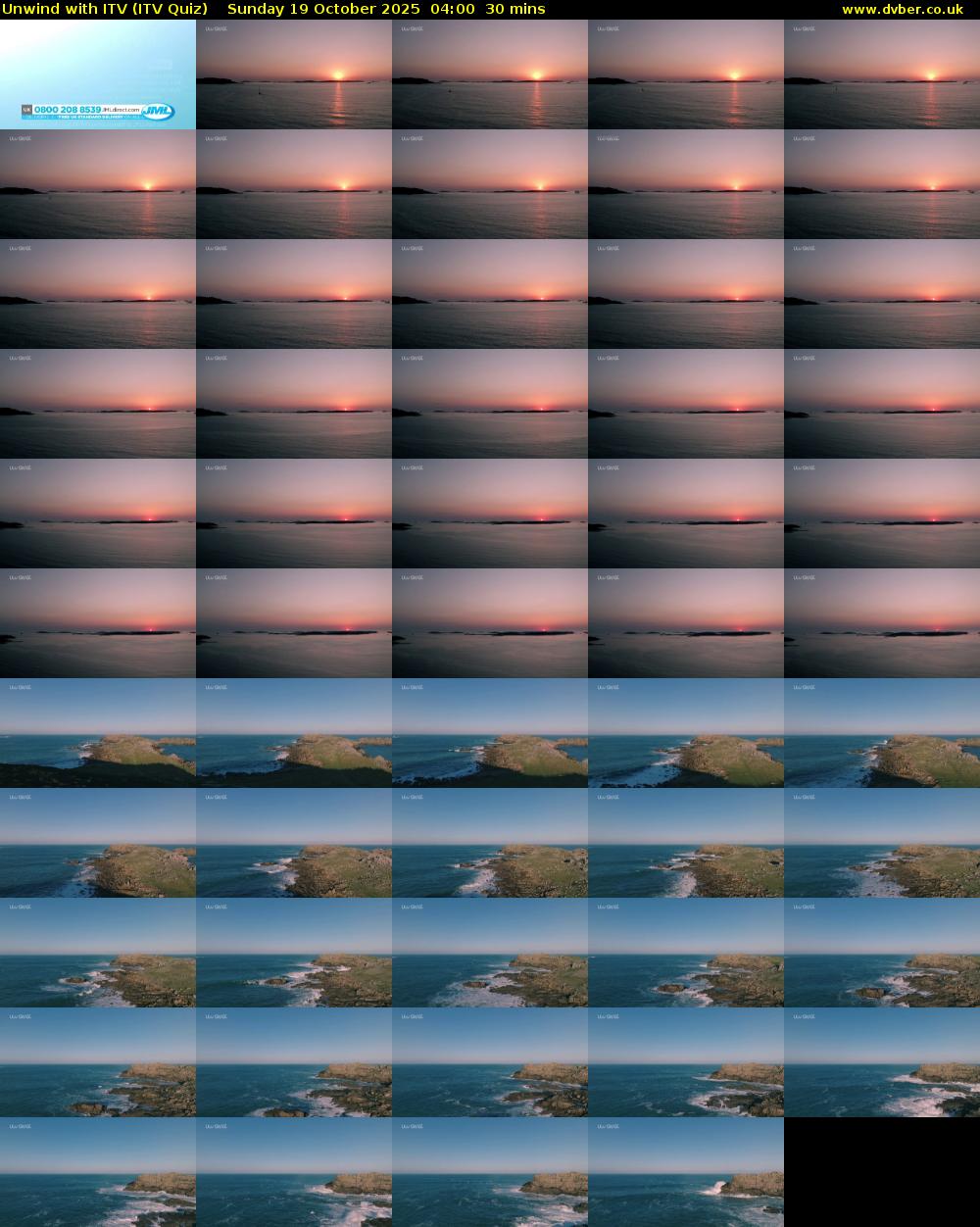 Unwind with ITV (ITV Quiz) Sunday 19 October 2025 04:00 - 04:30