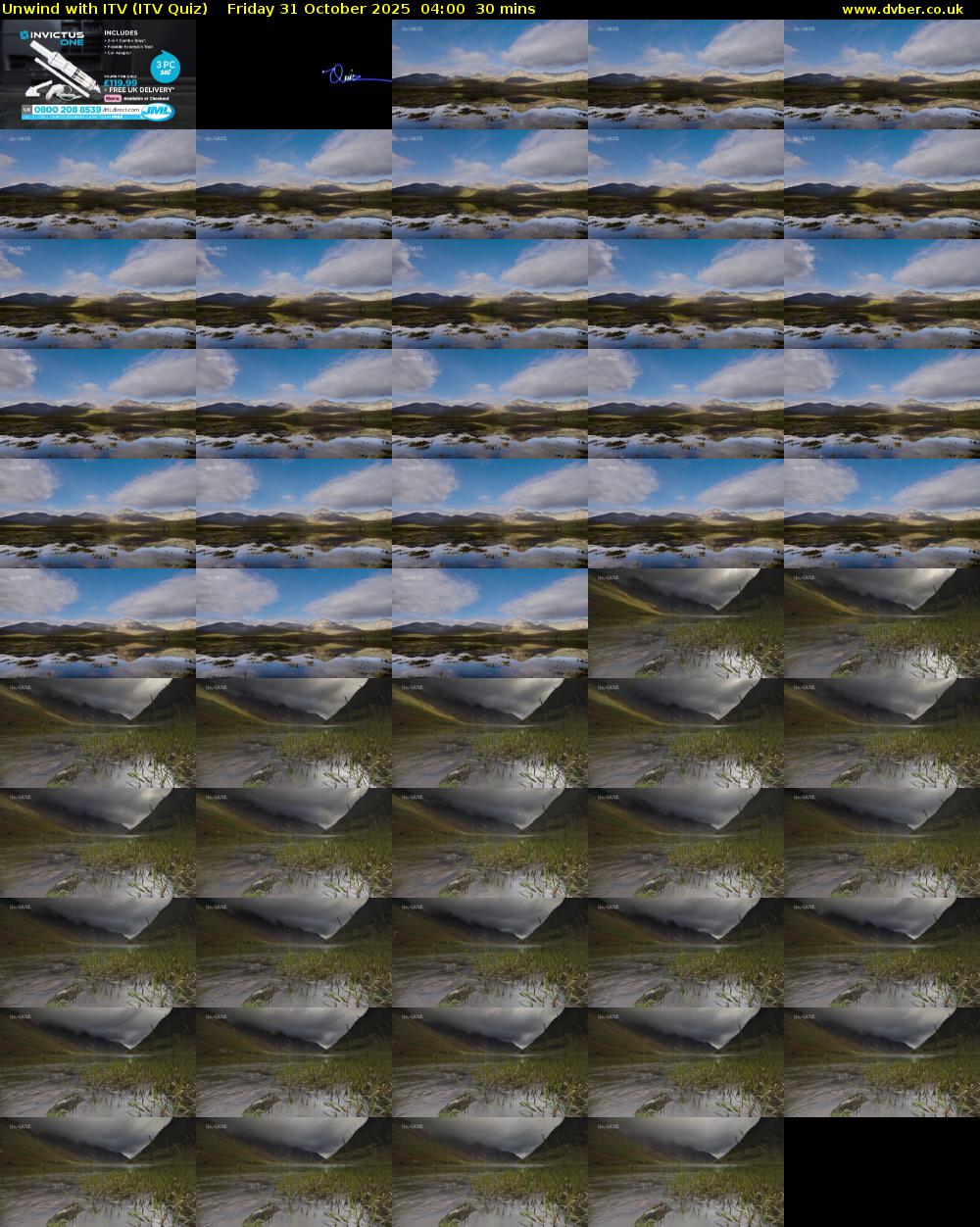 Unwind with ITV (ITV Quiz) Friday 31 October 2025 04:00 - 04:30