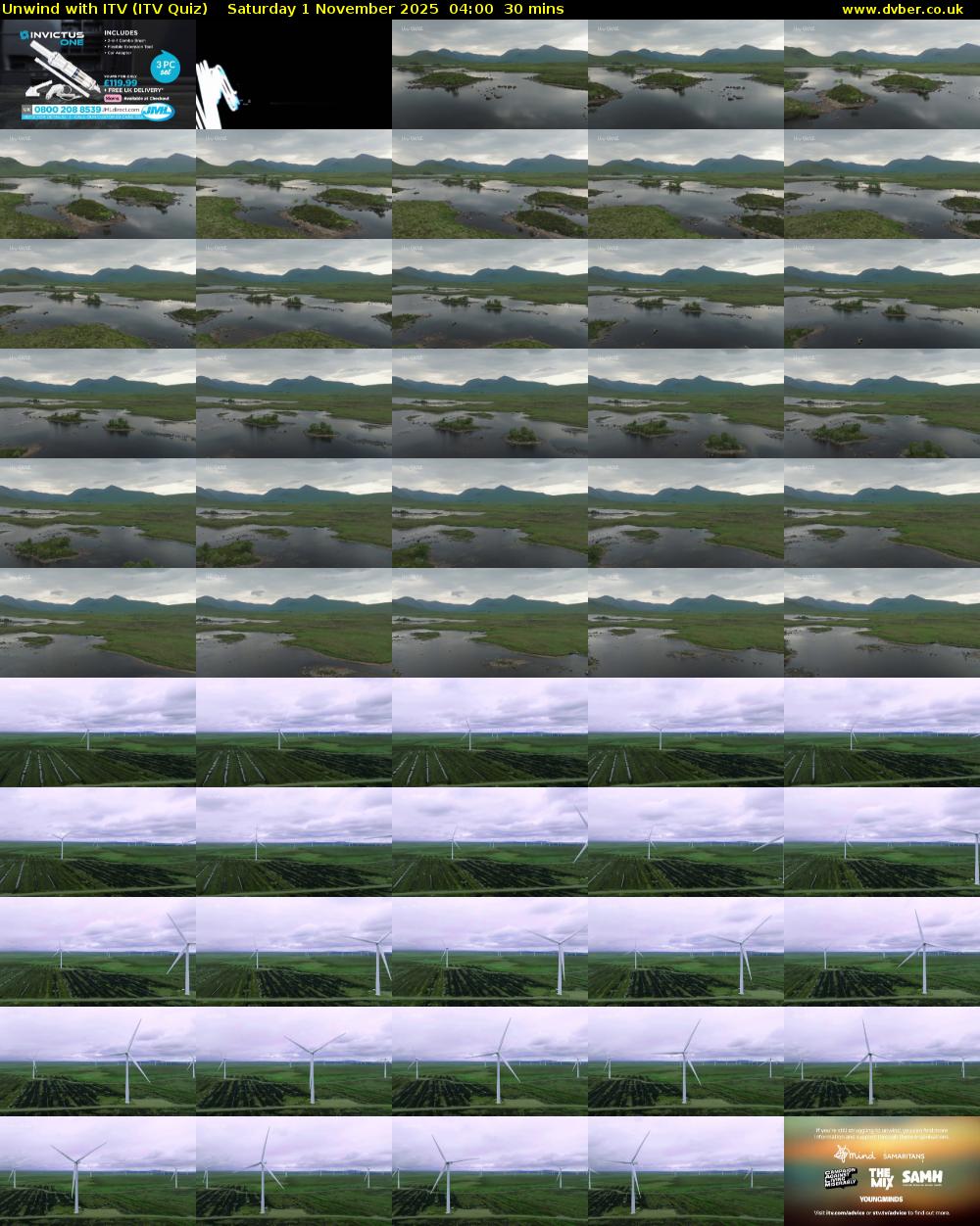 Unwind with ITV (ITV Quiz) Saturday 1 November 2025 04:00 - 04:30
