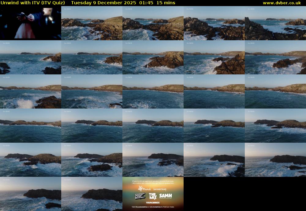 Unwind with ITV (ITV Quiz) Tuesday 9 December 2025 01:45 - 02:00