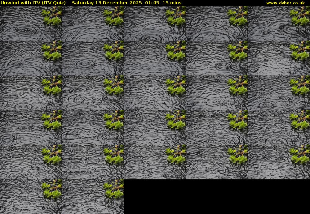 Unwind with ITV (ITV Quiz) Saturday 13 December 2025 01:45 - 02:00