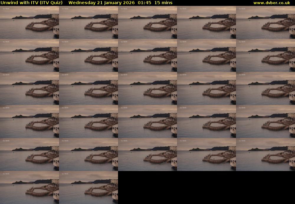 Unwind with ITV (ITV Quiz) Wednesday 21 January 2026 01:45 - 02:00