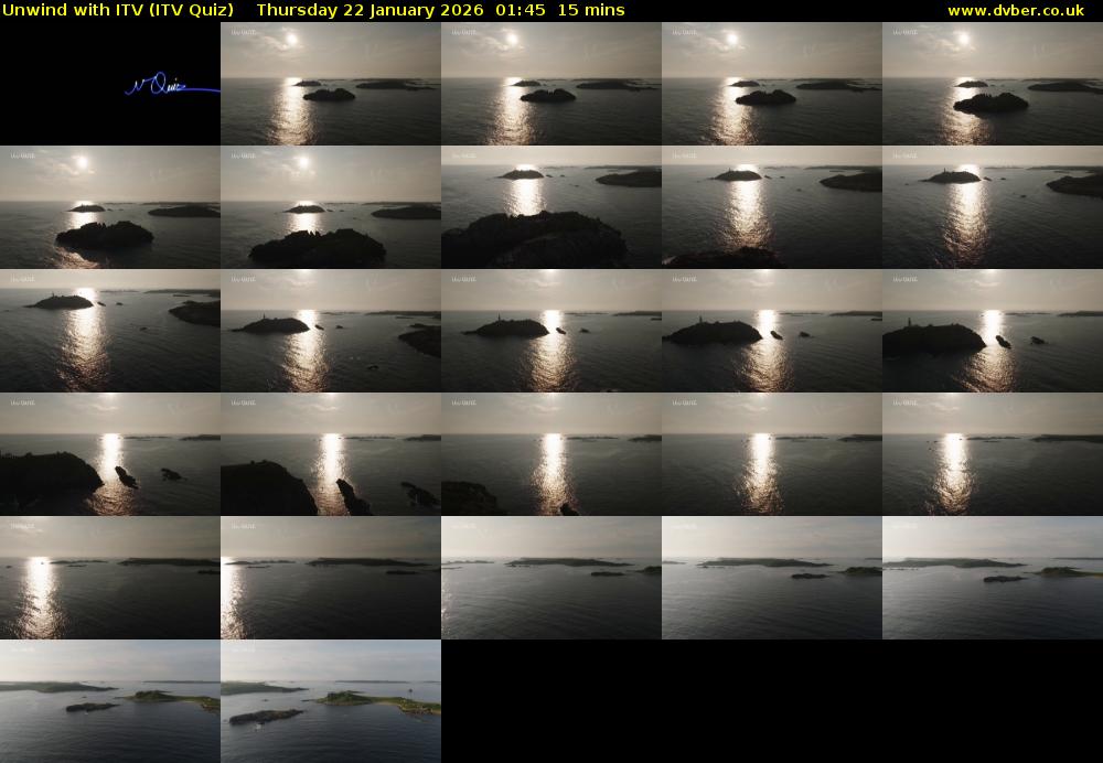 Unwind with ITV (ITV Quiz) Thursday 22 January 2026 01:45 - 02:00