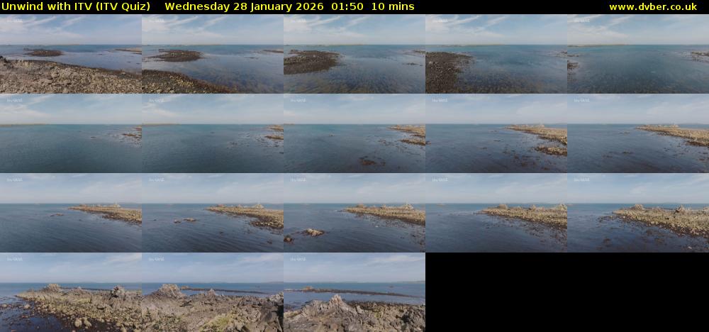 Unwind with ITV (ITV Quiz) Wednesday 28 January 2026 01:50 - 02:00