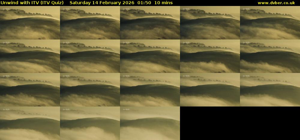 Unwind with ITV (ITV Quiz) Saturday 14 February 2026 01:50 - 02:00