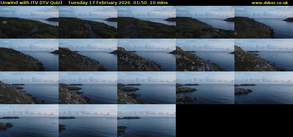 Unwind with ITV (ITV Quiz) Tuesday 17 February 2026 01:50 - 02:00