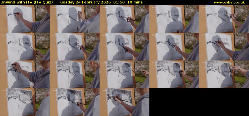 Unwind with ITV (ITV Quiz) Tuesday 24 February 2026 01:50 - 02:00