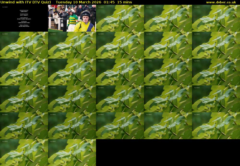 Unwind with ITV (ITV Quiz) Tuesday 10 March 2026 01:45 - 02:00