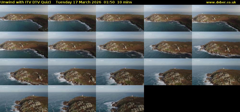 Unwind with ITV (ITV Quiz) Tuesday 17 March 2026 01:50 - 02:00