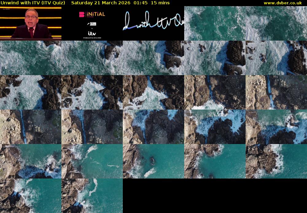 Unwind with ITV (ITV Quiz) Saturday 21 March 2026 01:45 - 02:00