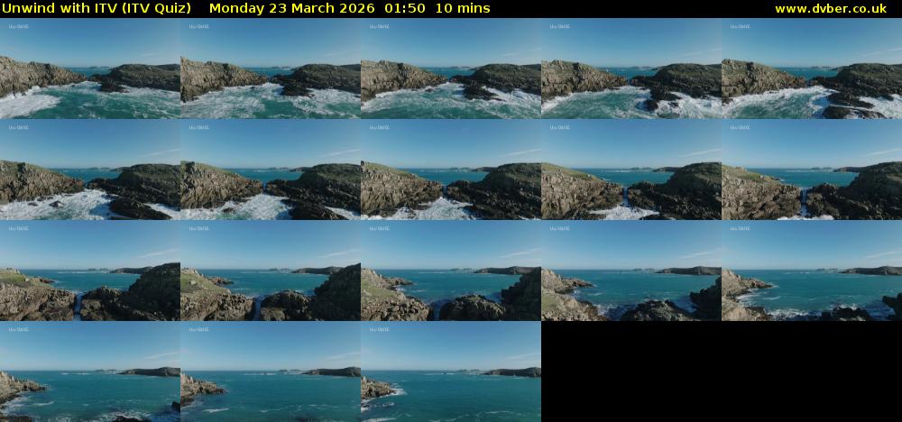 Unwind with ITV (ITV Quiz) Monday 23 March 2026 01:50 - 02:00