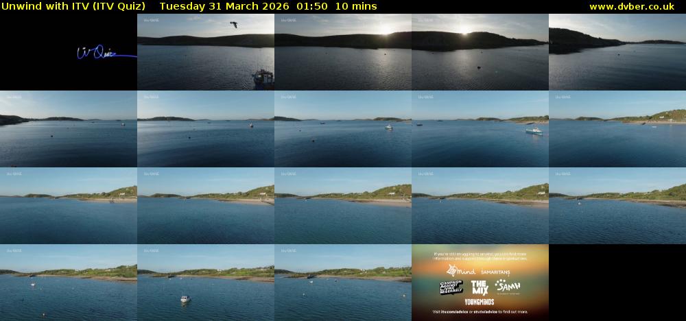 Unwind with ITV (ITV Quiz) Tuesday 31 March 2026 01:50 - 02:00