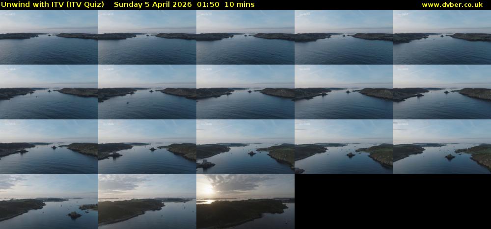 Unwind with ITV (ITV Quiz) Sunday 5 April 2026 01:50 - 02:00