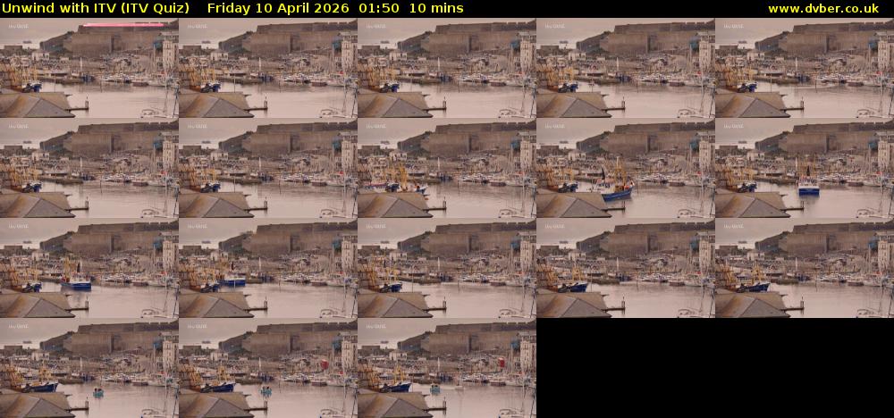 Unwind with ITV (ITV Quiz) Friday 10 April 2026 01:50 - 02:00