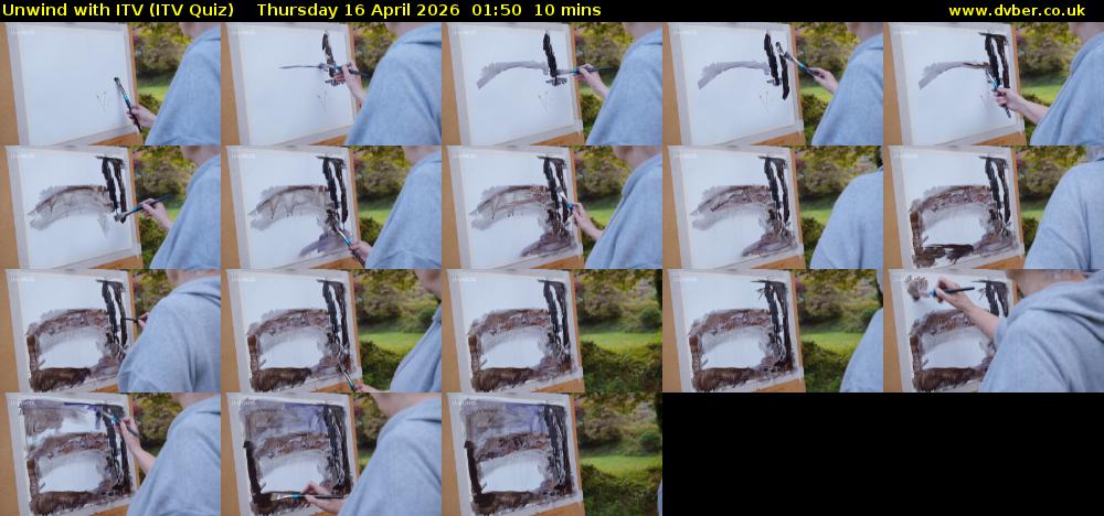 Unwind with ITV (ITV Quiz) Thursday 16 April 2026 01:50 - 02:00