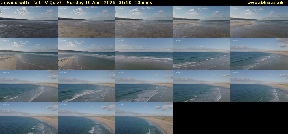 Unwind with ITV (ITV Quiz) Sunday 19 April 2026 01:50 - 02:00