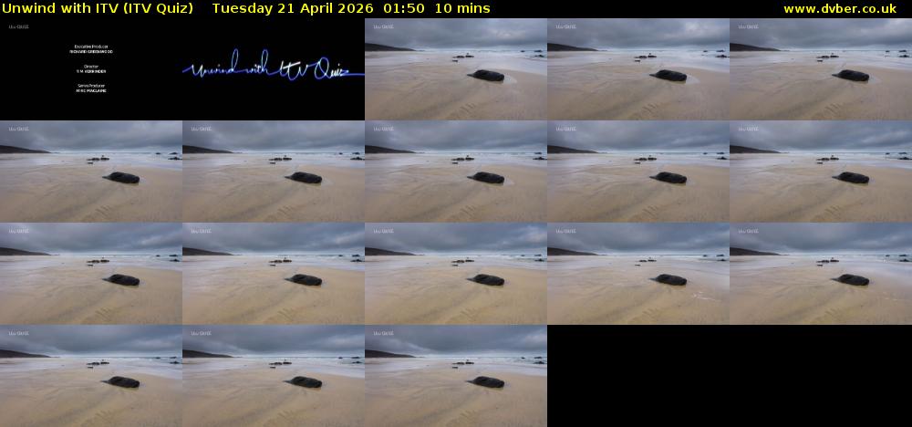 Unwind with ITV (ITV Quiz) Tuesday 21 April 2026 01:50 - 02:00
