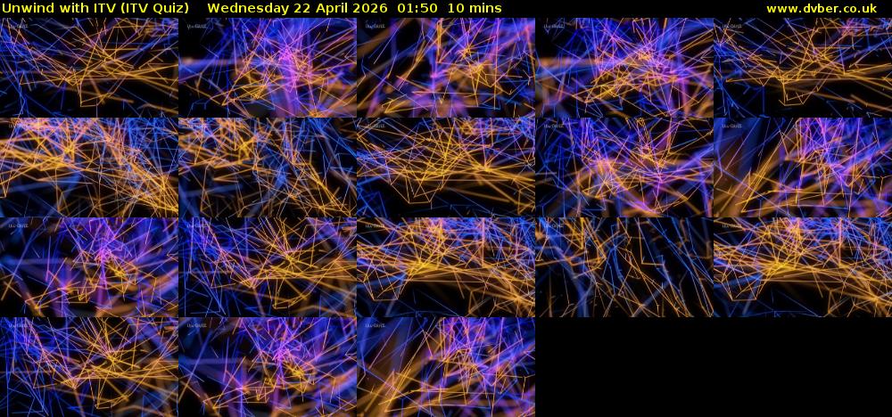 Unwind with ITV (ITV Quiz) Wednesday 22 April 2026 01:50 - 02:00