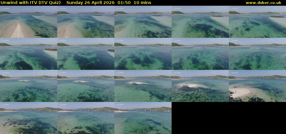 Unwind with ITV (ITV Quiz) Sunday 26 April 2026 01:50 - 02:00