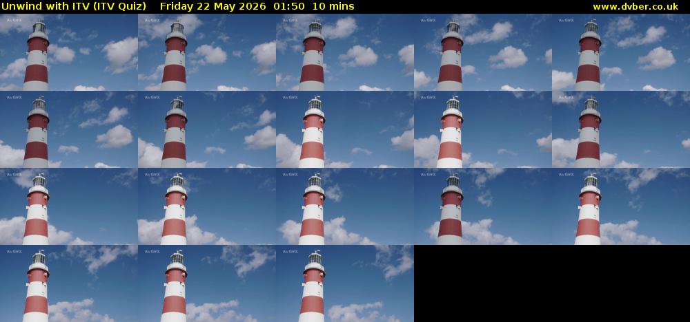 Unwind with ITV (ITV Quiz) Friday 22 May 2026 01:50 - 02:00
