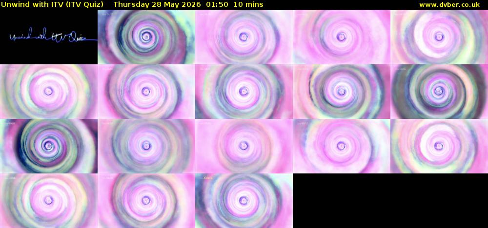Unwind with ITV (ITV Quiz) Thursday 28 May 2026 01:50 - 02:00