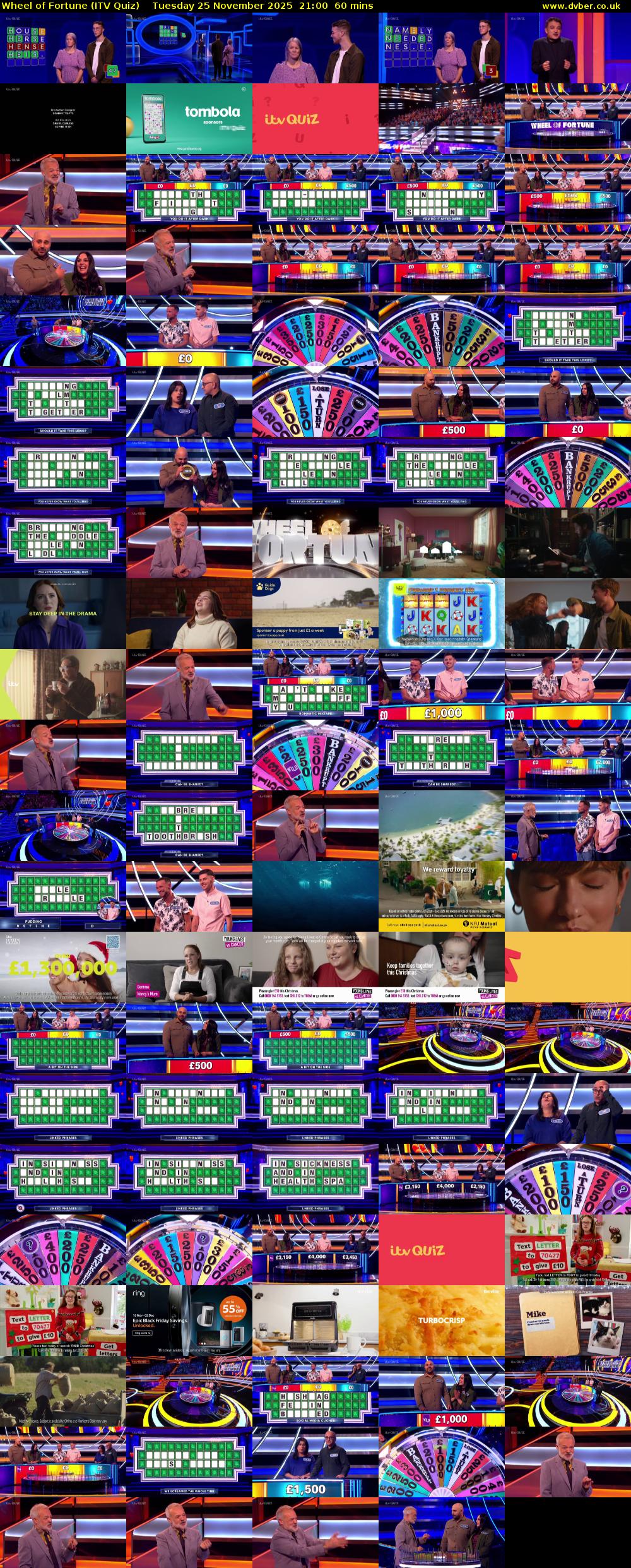 Wheel of Fortune (ITV Quiz) Tuesday 25 November 2025 21:00 - 22:00