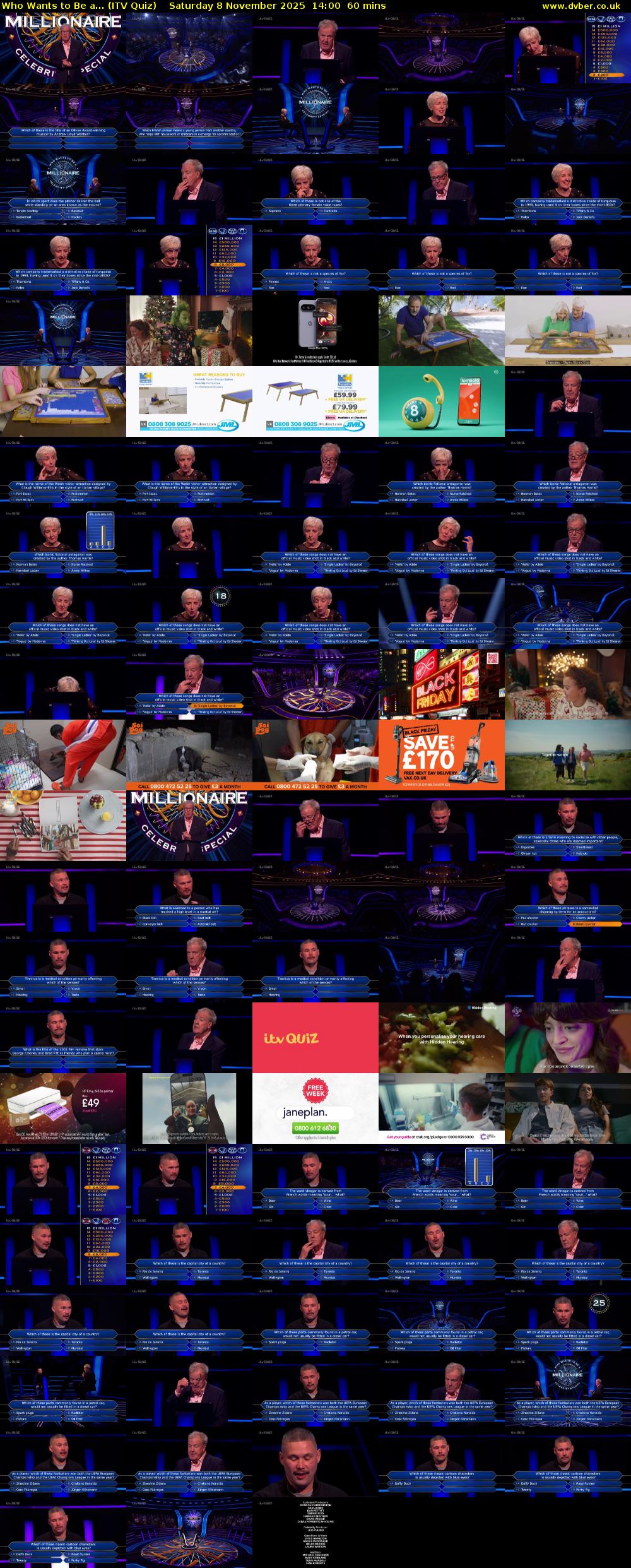 Who Wants to Be a... (ITV Quiz) Saturday 8 November 2025 14:00 - 15:00