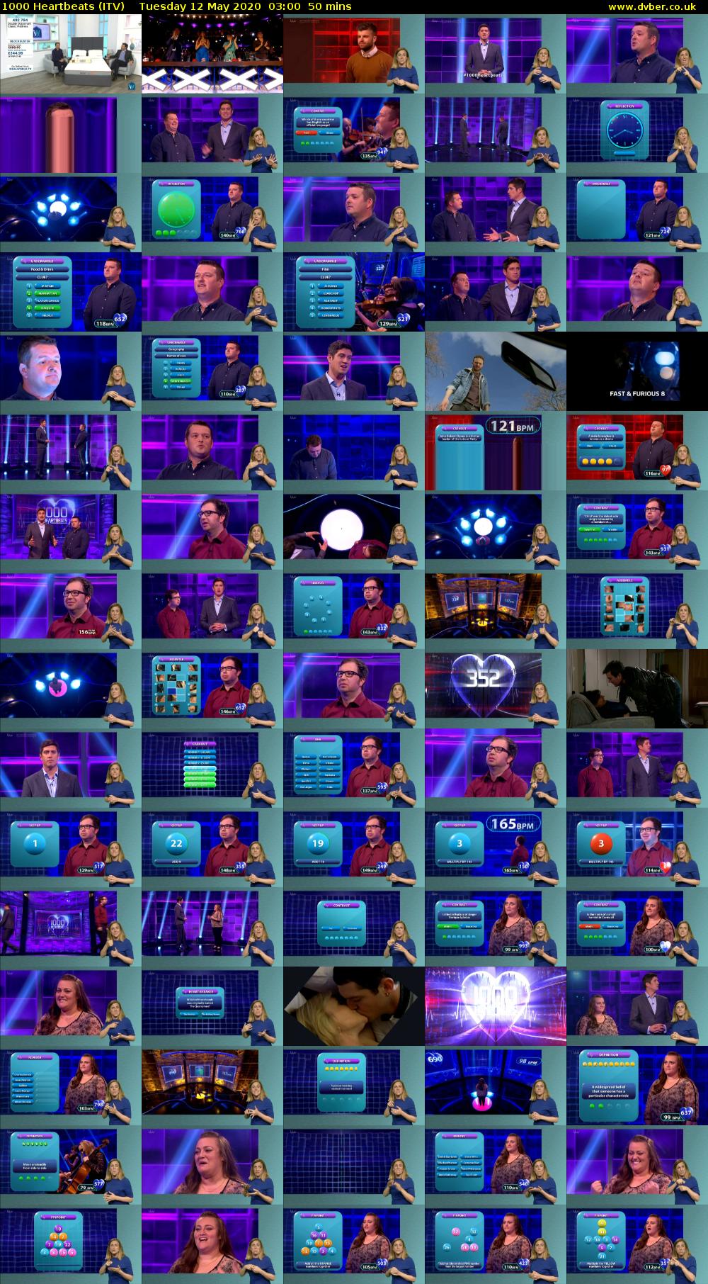 1000 Heartbeats (ITV) Tuesday 12 May 2020 03:00 - 03:50