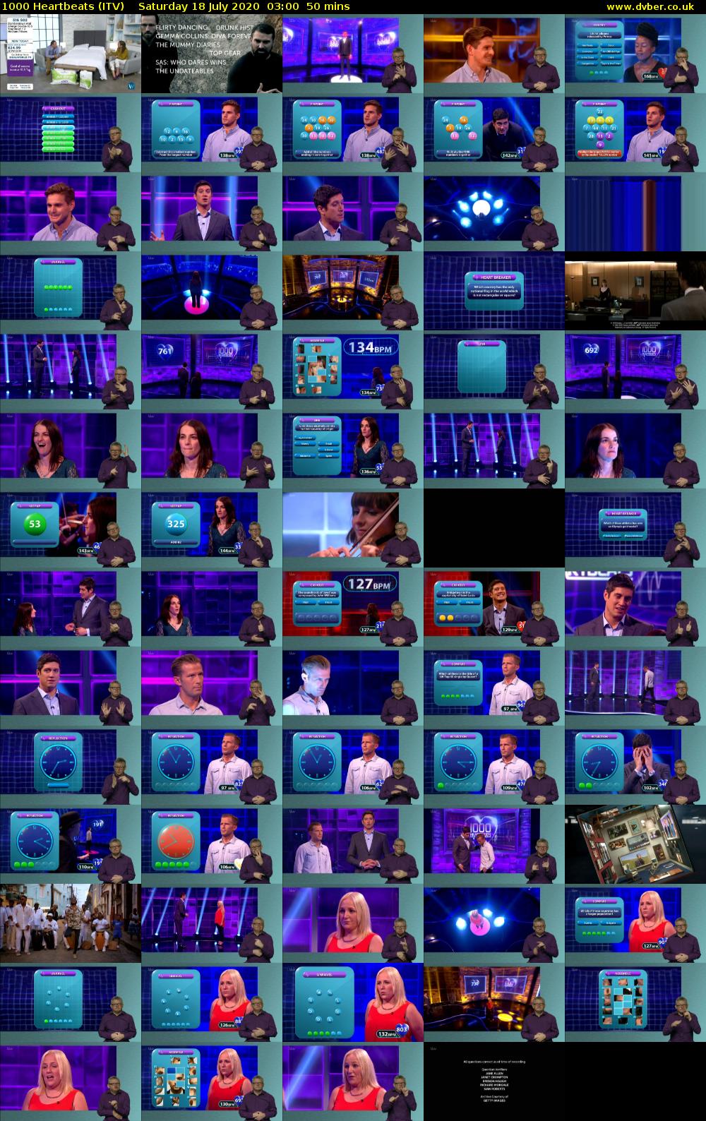 1000 Heartbeats (ITV) Saturday 18 July 2020 03:00 - 03:50
