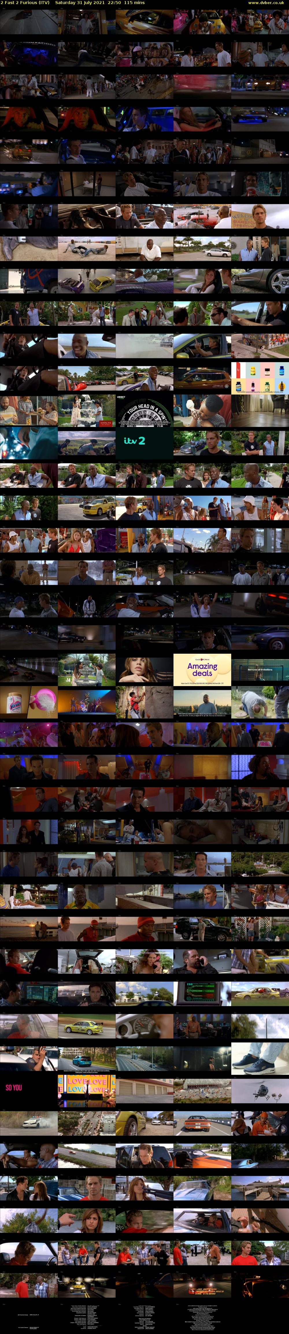 2 Fast 2 Furious (ITV) Saturday 31 July 2021 22:50 - 00:45